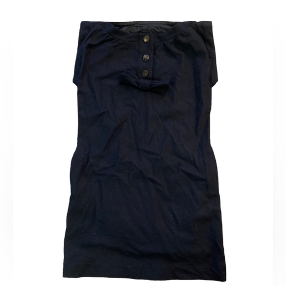 Authentic A.P.C. navy wool shift dress with buttons - Picture 1 of 5